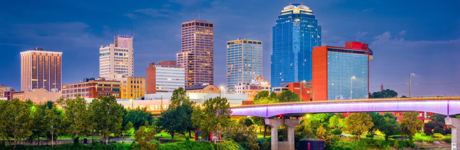 Little Rock Arkansas skyline